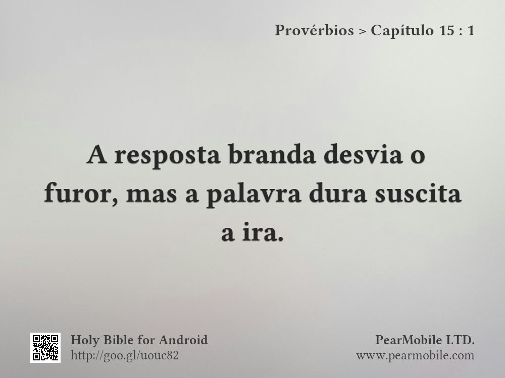 Provérbios, Capítulo 15:1